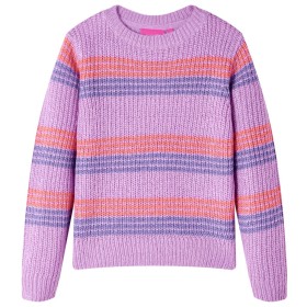 Child's knitted sweater with lilac and pink stripes, size 104 by , Kids T-shirts - Ref: Foro24-14535, Price: 14,80 €, Discoun...