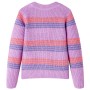 Strickpullover für Kinder mit fliederfarbenen und rosa Streifen 104 von , Kinder-T-Shirts - Ref: Foro24-14535, Preis: 14,80 €...