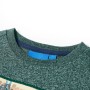 Dark green mélange long-sleeved children's t-shirt size 116 by , Kids T-shirts - Ref: Foro24-12826, Price: 9,81 €, Discount: %