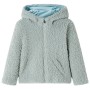 Chaqueta infantil con capucha pelo sintético borreguito verde menta 116 de , Ropa de abrigo para niños - Ref: Foro24-13876, P...