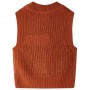 Knitted children's vest in cognac color, size 128 by , Kids T-shirts - Ref: Foro24-14542, Price: 10,61 €, Discount: %