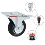 Swivel wheels with double brakes 4 units 100 mm by vidaXL, Material handling - Ref: Foro24-143446, Price: 29,77 €, Discount: %