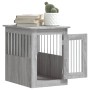 Jaula para perros madera de ingeniería gris Sonoma 45x62x59 cm de , Casetas para perros - Ref: Foro24-838314, Precio: 74,74 €...