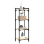 Bookstore 4 shelves oak wood Sonoma engineering 40x30x120 cm by , Bookcases and shelves - Ref: Foro24-837633, Price: 43,73 €,...