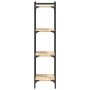 Bookstore 4 shelves oak wood Sonoma engineering 40x30x120 cm by , Bookcases and shelves - Ref: Foro24-837633, Price: 43,73 €,...