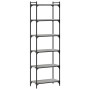 Bookstore 6 shelves wood engineering gray Sonoma 60x30x188 cm by , Bookcases and shelves - Ref: Foro24-837665, Price: 70,75 €...