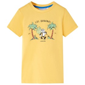 Light ochre children's t-shirt size 104 by , Kids T-shirts - Ref: Foro24-11685, Price: 7,99 €, Discount: %