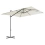 Cantilever parasol with steel pole 250x250 cm sand by vidaXL, Umbrellas - Ref: Foro24-44624, Price: 101,58 €, Discount: %