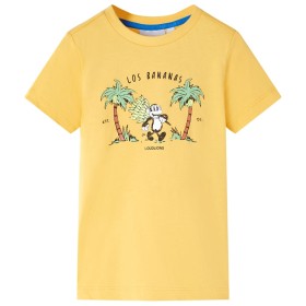 Light ochre children's t-shirt size 128 by , Kids T-shirts - Ref: Foro24-11687, Price: 9,99 €, Discount: %