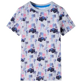 Camiseta infantil gris melange 140 de , Camisetas para niños - Ref: Foro24-12523, Precio: 10,99 €, Descuento: %