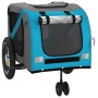 Pet Bicycle Trailer Iron Oxford Cloth Blue Black by , pet strollers - Ref: Foro24-93890, Price: 134,79 €, Discount: %