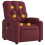 Sillón de masaje reclinable de tela color vino tinto de , Sillones - Ref: Foro24-372494, Precio: 248,34 €, Descuento: %