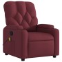 Sillón de masaje reclinable de tela color vino tinto de , Sillones - Ref: Foro24-372494, Precio: 248,34 €, Descuento: %