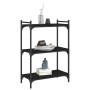 Bookcase with 3 shelves black engineered wood 60x30x86 cm by , Bookcases and shelves - Ref: Foro24-837647, Price: 40,93 €, Di...