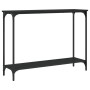 Black engineered wood console table 101x30.5x75 cm by , Side tables - Ref: Foro24-837702, Price: 41,90 €, Discount: %