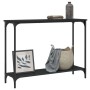 Mesa consola madera de ingeniería negra 101x30,5x75 cm de , Mesas auxiliares - Ref: Foro24-837702, Precio: 41,89 €, Descuento: %