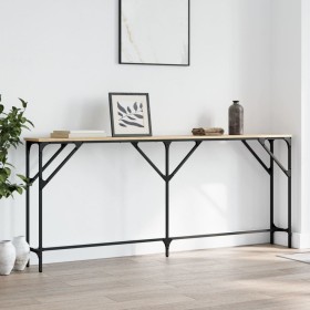 Sonoma oak engineered wood console table 180x23x75 cm by , Side tables - Ref: Foro24-837768, Price: 68,07 €, Discount: %