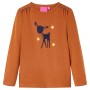 Camiseta infantil de manga larga color coñac 92 de , Camisetas para niños - Ref: Foro24-13524, Precio: 9,51 €, Descuento: %