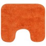 Conjunto de alfombrillas de baño de tela 3 piezas naranja de vidaXL, Alfombras y esterillas de baño - Ref: Foro24-133227, Pre...