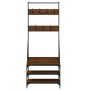 Coat rack with brown oak shoe rack 70x40x184 cm by , Dresser Organizers and Bar Hangers - Ref: Foro24-837846, Price: 71,54 €,...