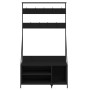 Coat rack with black shoe rack 100x41x184 cm by , Dresser Organizers and Bar Hangers - Ref: Foro24-837867, Price: 100,99 €, D...