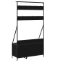 Coat rack with black shoe rack 100x41x184 cm by , Dresser Organizers and Bar Hangers - Ref: Foro24-837867, Price: 100,99 €, D...