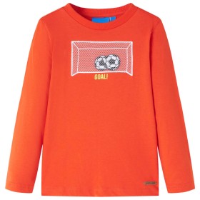 Leuchtendes orangefarbenes Langarm-T-Shirt für Kinder 116 von , Kinder-T-Shirts - Ref: Foro24-12721, Preis: 8,99 €, Rabatt: %