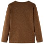 Children's long-sleeved t-shirt in cognac mélange color 140 by , Kids T-shirts - Ref: Foro24-12833, Price: 9,81 €, Discount: %