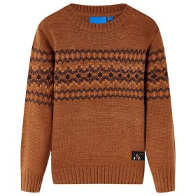 Children's knitted sweater in cognac color 104 by , Kids T-shirts - Ref: Foro24-14490, Price: 13,99 €, Discount: %