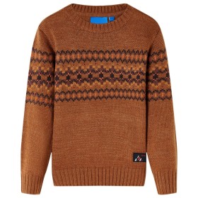 Children's knitted sweater in cognac color 128 by , Kids T-shirts - Ref: Foro24-14492, Price: 11,68 €, Discount: %