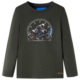 Khaki long-sleeved children's t-shirt 140 by , Kids T-shirts - Ref: Foro24-12658, Price: 9,99 €, Discount: %