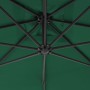 Cantilever parasol with steel pole 300 cm green by vidaXL, Umbrellas - Ref: Foro24-44873, Price: 108,97 €, Discount: %