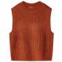 Children's cognac knitted vest 116 by , Kids T-shirts - Ref: Foro24-14541, Price: 10,61 €, Discount: %