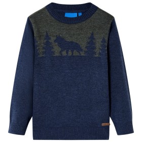 Navy blue children's knitted sweater 92 by , Kids T-shirts - Ref: Foro24-14499, Price: 12,12 €, Discount: %