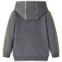 Children's sweatshirt with hood and zipper gray mélange 116 by , Kids T-shirts - Ref: Foro24-13276, Price: 15,91 €, Discount: %