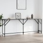 Sonoma gray engineered wood console table 200x29x75 cm by , Side tables - Ref: Foro24-837780, Price: 72,02 €, Discount: %