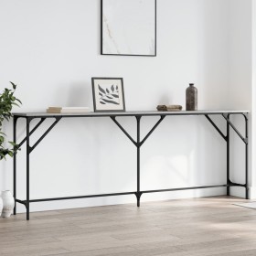 Sonoma gray engineered wood console table 200x29x75 cm by , Side tables - Ref: Foro24-837780, Price: 71,99 €, Discount: %