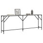 Mesa consola madera de ingeniería gris Sonoma 200x29x75 cm de , Mesas auxiliares - Ref: Foro24-837780, Precio: 71,97 €, Descu...