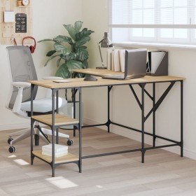 Sonoma oak engineered wood desk 139x139x75 cm by , Desks - Ref: Foro24-837588, Price: 85,75 €, Discount: %