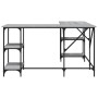 Sonoma gray engineered wood desk 139x139x75 cm by , Desks - Ref: Foro24-837595, Price: 99,99 €, Discount: %