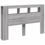 Cabecero LED madera ingeniería gris Sonoma 160x18,5x103,5 cm de , Cabeceros y pies de cama - Ref: Foro24-837356, Precio: 102,...