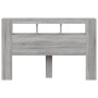 Cabecero LED madera ingeniería gris Sonoma 160x18,5x103,5 cm de , Cabeceros y pies de cama - Ref: Foro24-837356, Precio: 102,...