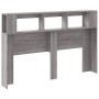 Cabecero LED madera ingeniería gris Sonoma 160x18,5x103,5 cm de , Cabeceros y pies de cama - Ref: Foro24-837356, Precio: 102,...