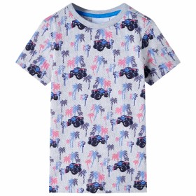 Camiseta infantil gris melange 128 de , Camisetas para niños - Ref: Foro24-12522, Precio: 10,99 €, Descuento: %