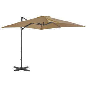 Cantilever umbrella with a topaz grey aluminum pole 250x250 cm by vidaXL, Umbrellas - Ref: Foro24-44619, Price: 234,99 €, Dis...