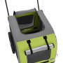 Pet Bicycle Trailer Iron Oxford Cloth Green Gray by , pet strollers - Ref: Foro24-93857, Price: 116,56 €, Discount: %