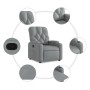 Sillón reclinable de tela gris claro de , Sillones - Ref: Foro24-372479, Precio: 228,06 €, Descuento: %