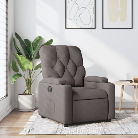 Sillón reclinable de tela gris taupe de , Sillones - Ref: Foro24-372487, Precio: 221,82 €, Descuento: %