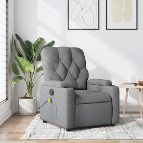 Light Gray Fabric Massage Recliner by , Armchairs - Ref: Foro24-372491, Price: 257,89 €, Discount: %