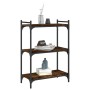 Bookcase with 3 shelves engineered wood smoked oak 60x30x86 cm by , Bookcases and shelves - Ref: Foro24-837649, Price: 39,68 ...